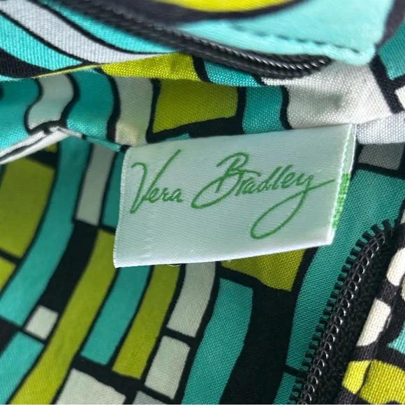 VERA BRADLEY SWEETHEART SHOULDER BAG Purse ISLAND BLOOMS Floral Teal/Green - Picture 11 of 13